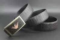 Ceinture emporio armani 2017 automne hiver crocodile pattern black